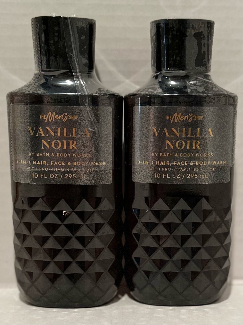 Bath & Body NEW Men’s (2) Vanilla Noir 3-in-1 Hair, Face & Body Washes
